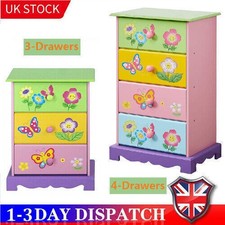 Wooden Chest of Drawers Children Bedroom Furniture Kids Storage Bedside Cabinet