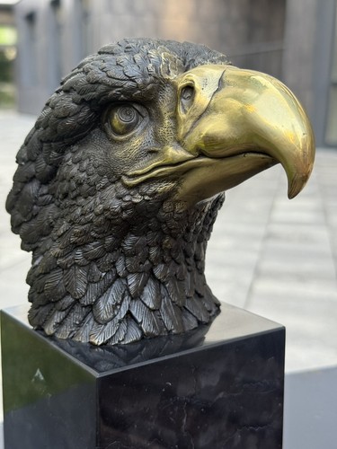 Bronze statue eagle sculpture - bronze,