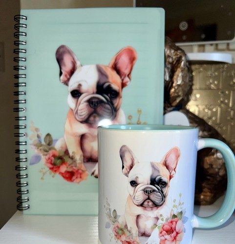 French bulldog mug and note - bulldog,