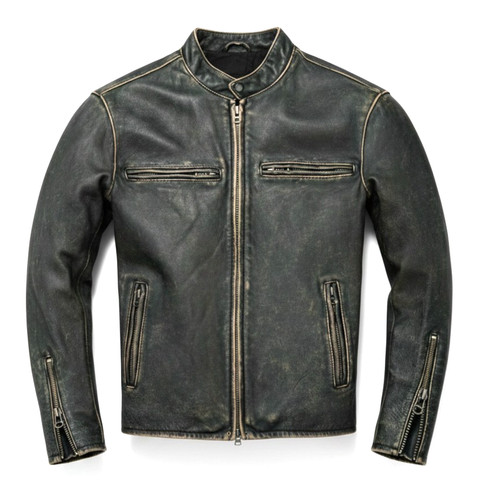 Men café racer style biker - racer,