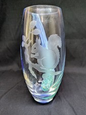 Hand Blown Art Glass Vase with