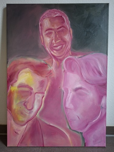 Oil painting abstract - oil,