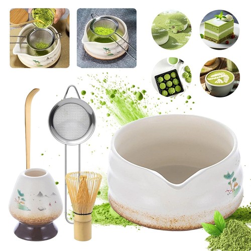 Matcha making tool set bamboo - set,