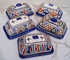 HAND PAINTED CERAMIC BUTTER