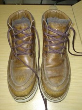 CLARKS brown leather GORETEX lace up ankle boots cork insoles UK 7 G