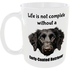 CURLY-COATED RETRIEVER MUG DOG