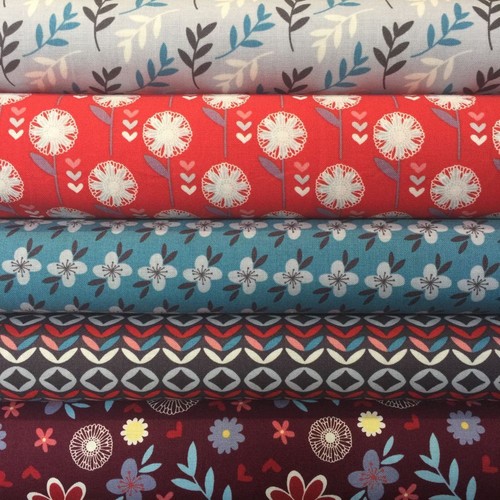 Fabric freedom retro floral - fabric,