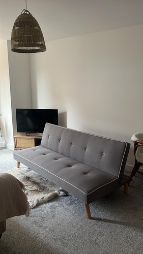 Lpd home grey fabric sofa - grey,