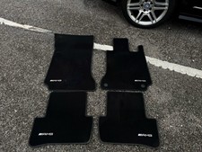 MERCEDES-BENZ C CLASS AMG CAR VELOUR FLOOR MATS MAT GENUINE SET