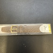 Hirsch Real Leather Brown Watch Strap 18mm
