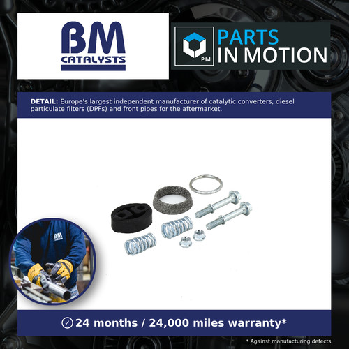 Exhaust pipe fitting kit - pipe, fits