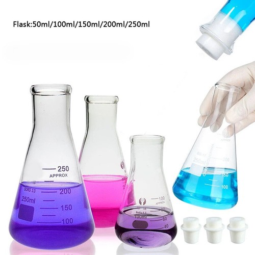 Glass erlenmeyer flask
