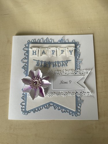 Handmade luxury birthday card - ,