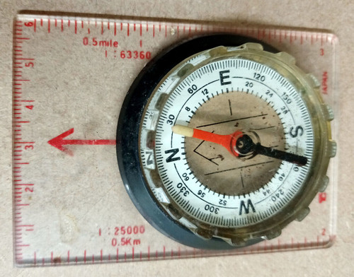 Vintage compass made - made, japan