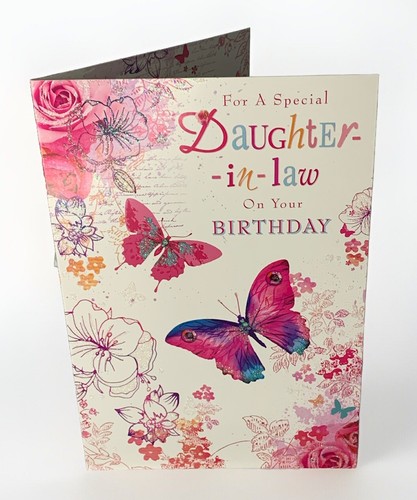 Daughter law birthday card - in,