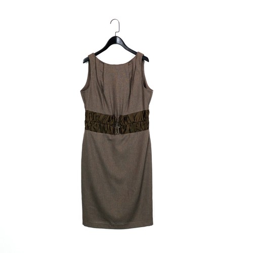Charas brown ruched buckle - brown,