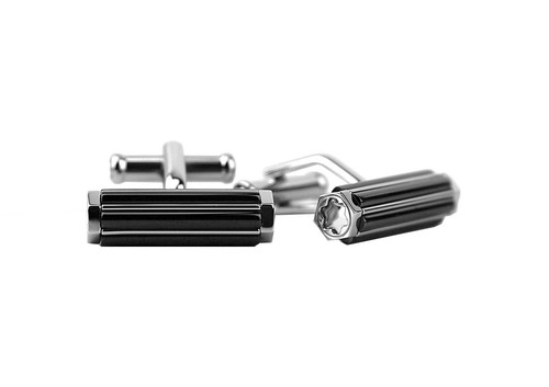 Montblanc steel cufflinks - montblanc,