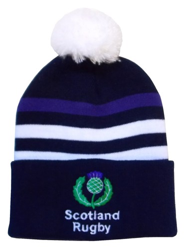 Scotland rugby bobble hat - scotland,