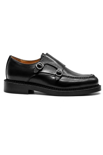 Men leather double monk - double,
