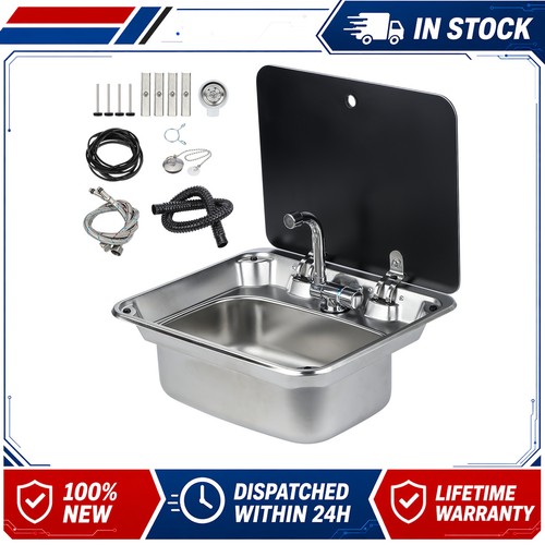 Stainless steel campervan - campervan, sink