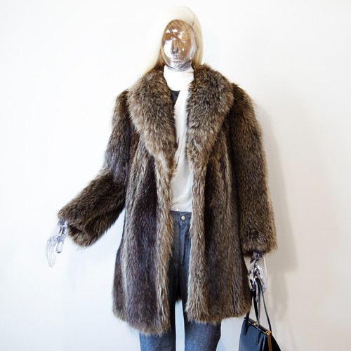 Vintage 1970s raccoon real fur - 1970s,