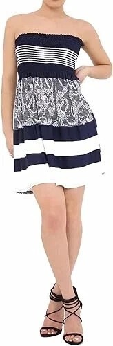 Womens printed bandeau - womens, dress