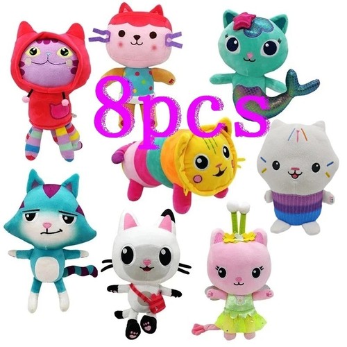 25cm piece gabby doll house - 8-piece,