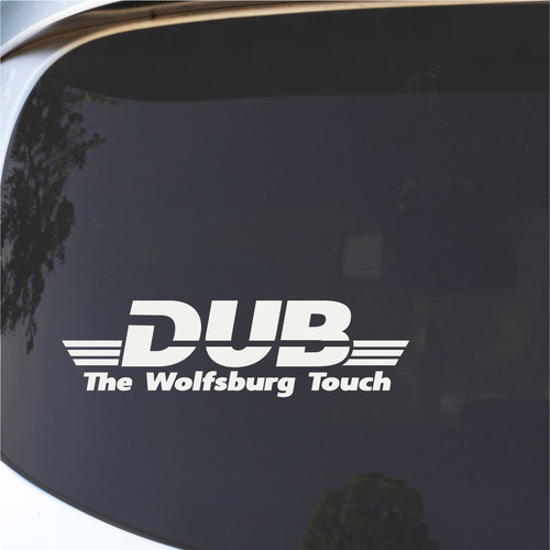 Wolfsburg veedub vinyl decal - wolfsburg,