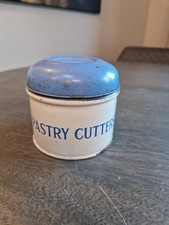 Vintage Tala Cream and Blue Tin With  4x Patry Cutters