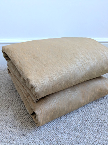 Gold curtains w100 l86 - gold,