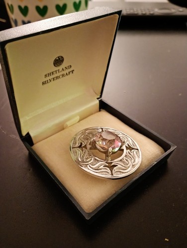Shetland silvercraft brooch - silvercraft,