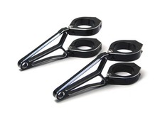 Headlight Brackets for Streetfighter Motorbike Project 53mm Black Fork Mounted