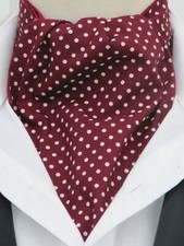 Mens Burgundy and Cream Pin