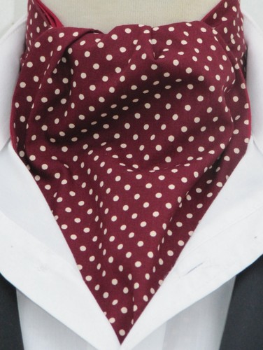 Mens burgundy and cream pin - burgundy,
