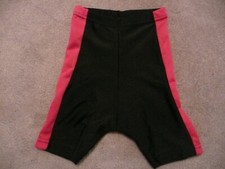 KUCHARIK KIDS BLACK/PINK BIKE CYCLING SHORTS YOUTH