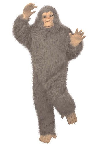Adult gray gorilla costume - gray,