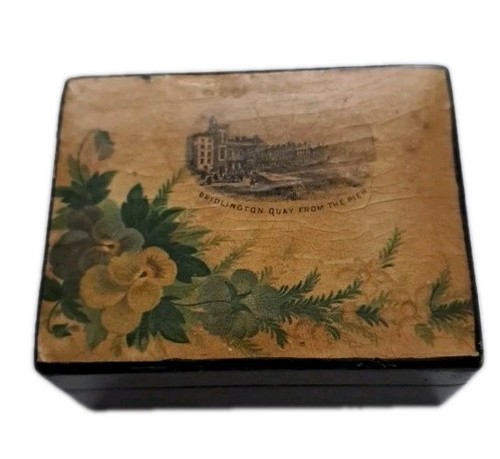 Victorian mauchline ware box - victorian,