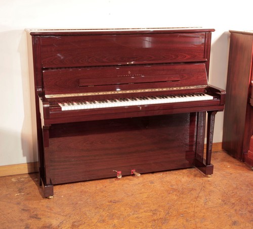 Steinway model upright piano - v,