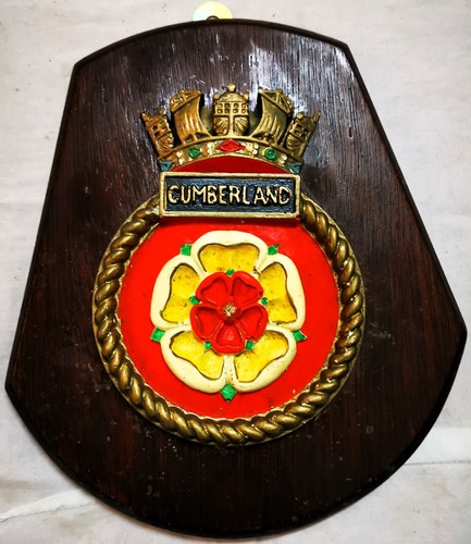 Hms cumberland ship crest - ship,