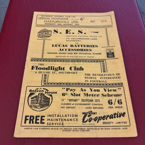 Southport hartlepools - southport, v
