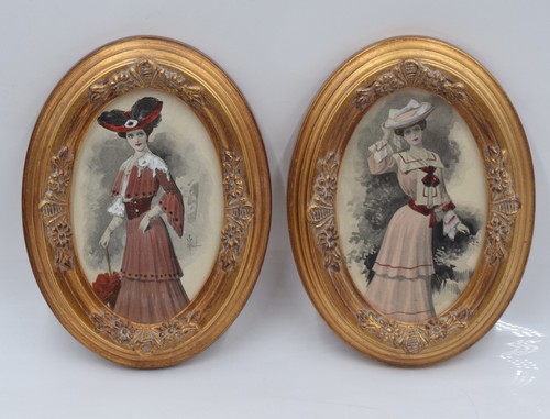 Vintage oval framed fashion - oval,