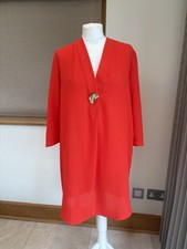 ZARA WOMENS ORANGE BEACH COVER UP SIZE M