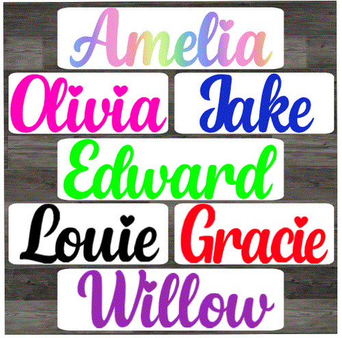 Personalised name sticker - personalised,