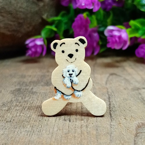 Maltese dog pin badge - maltese,