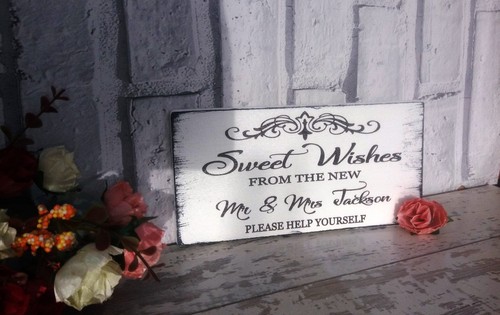 Personalised sweet table sign - personalised,