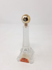 Vintage Empty 5cl XO Brandy Eiffel Tower Glass Bottle 16.5cmsTall Base 6.5cm