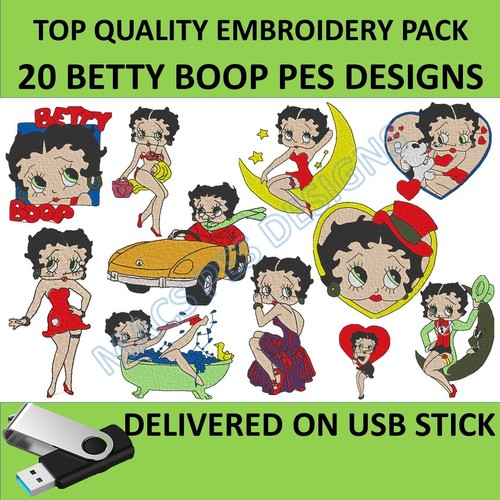 Betty boop pes designs - 20,