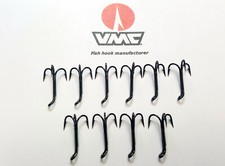 SIZE 12 VMC 8613 BLACK TREBLE SALMON FLY TYING HOOKS  packs of 10, 25, 50, 100's