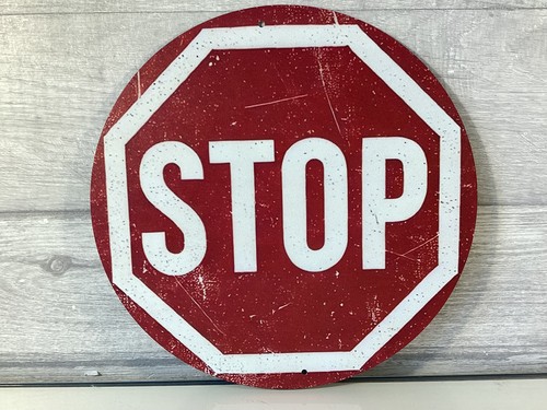 Metal road sign - road, man