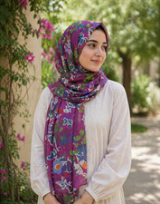 Ladies Flower Pattern Print